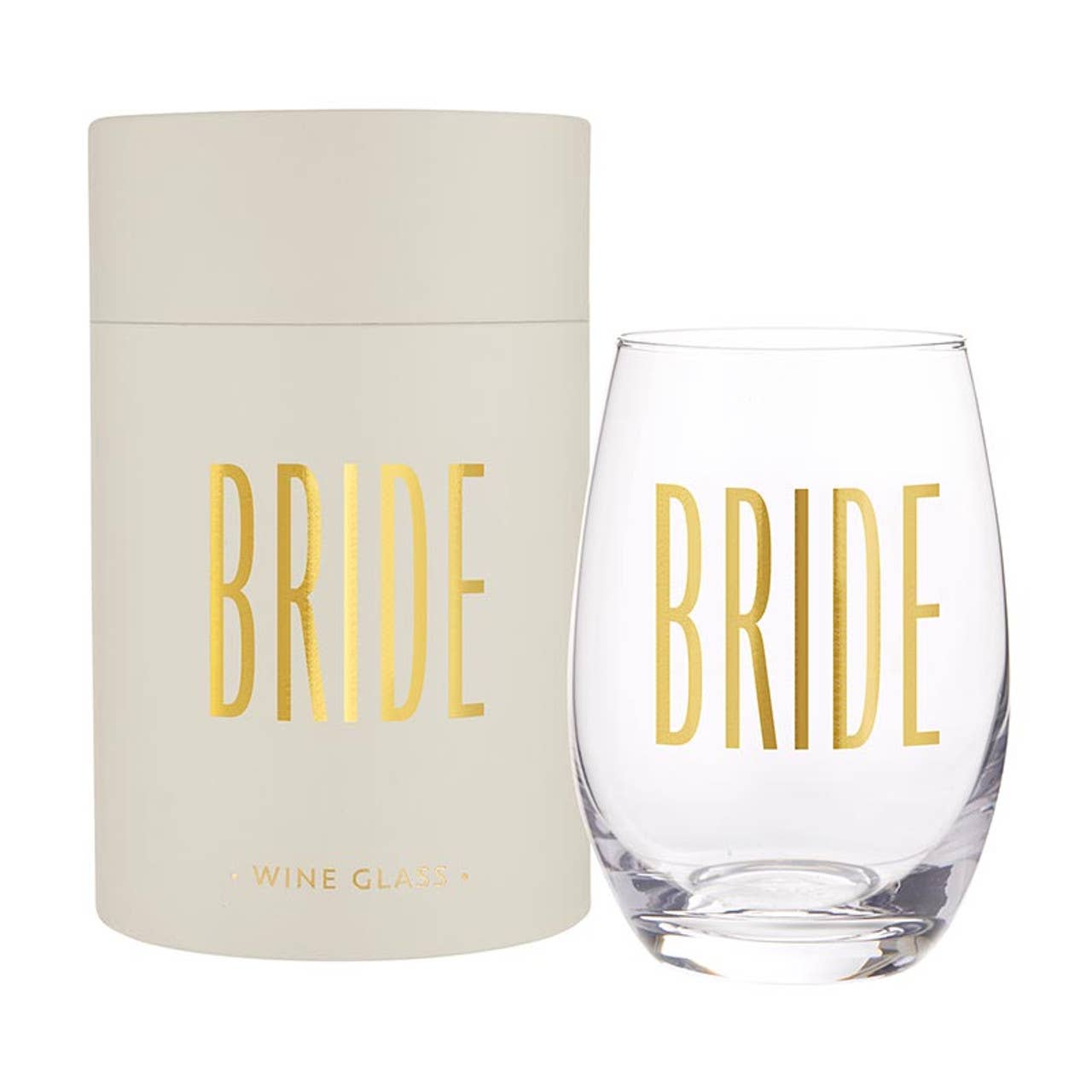 Santa Barbara Designs Bride  Stemless Wine Glass