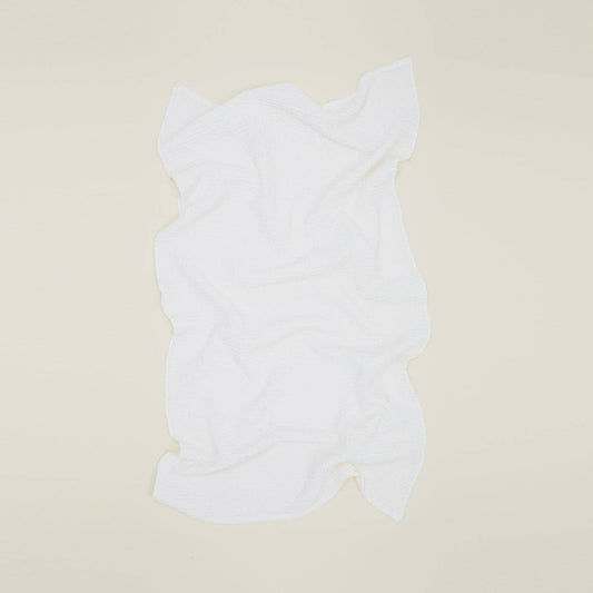 SIMPLE WAFFLE TOWELS - WHITE