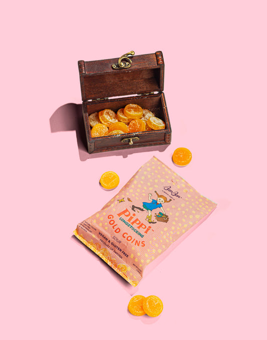 Bon Bon Pippi Longstocking Gold Coins - Swedish Candy 4.2oz (120g)