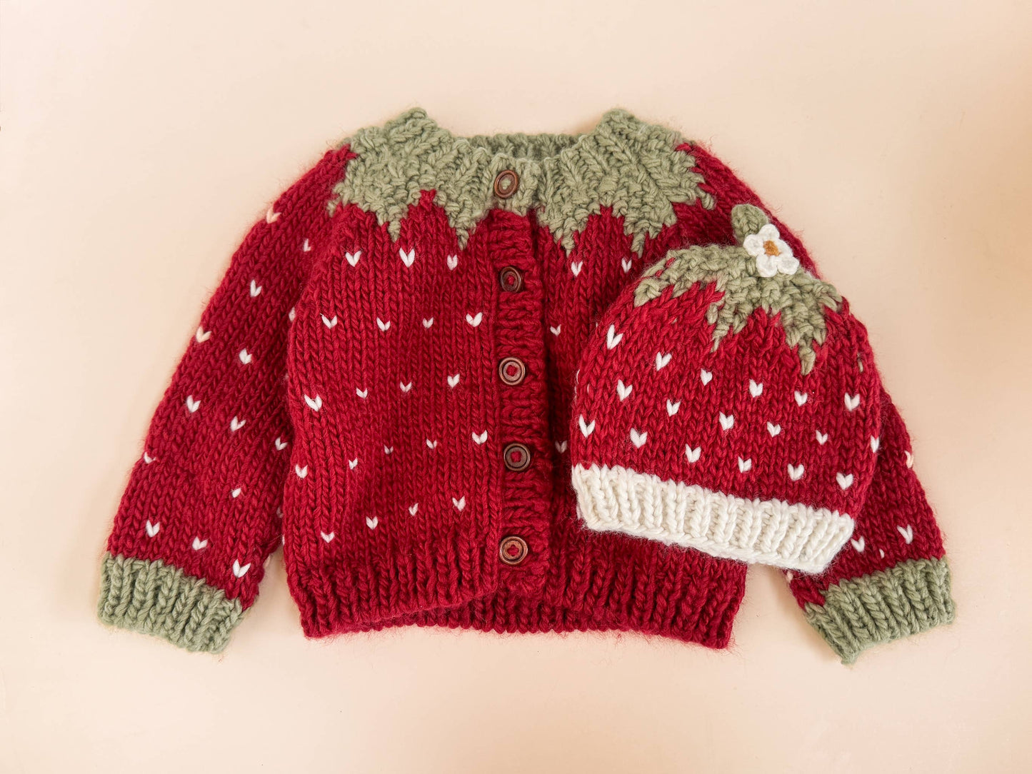 Strawberry Cardigan Baby Kid Fall Winter Halloween Costume