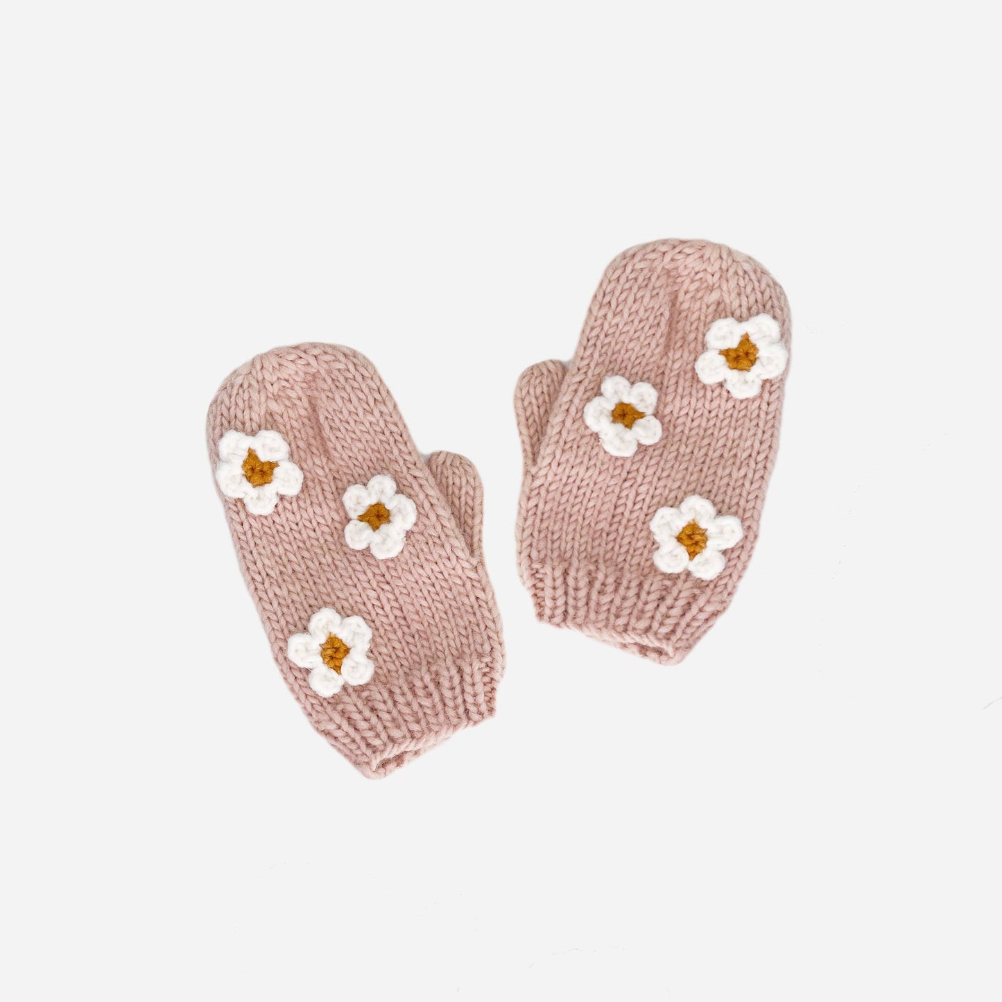 Flower Mittens, Blush | Kids and Baby Mitts