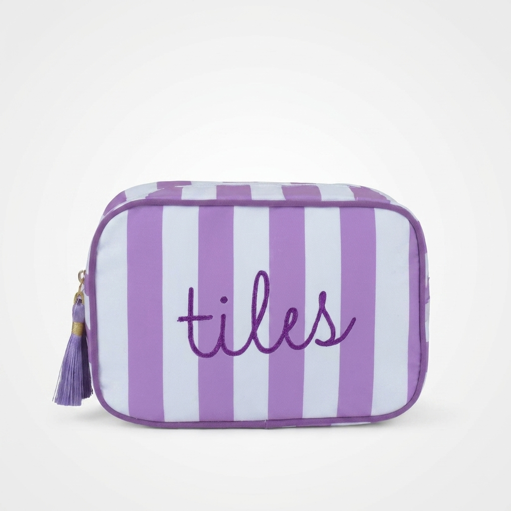 Mahjong Cosmetic Pouch, Mahjong Makeup Bag