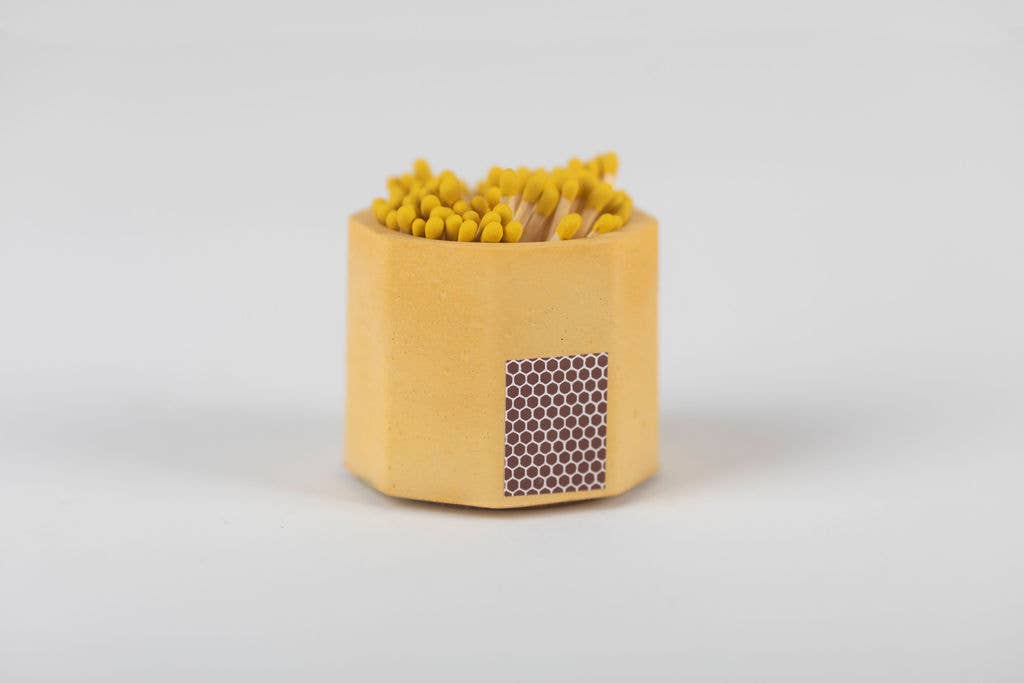 Concrete Match Holder – Modern Design with 2-Inch Safety Matches