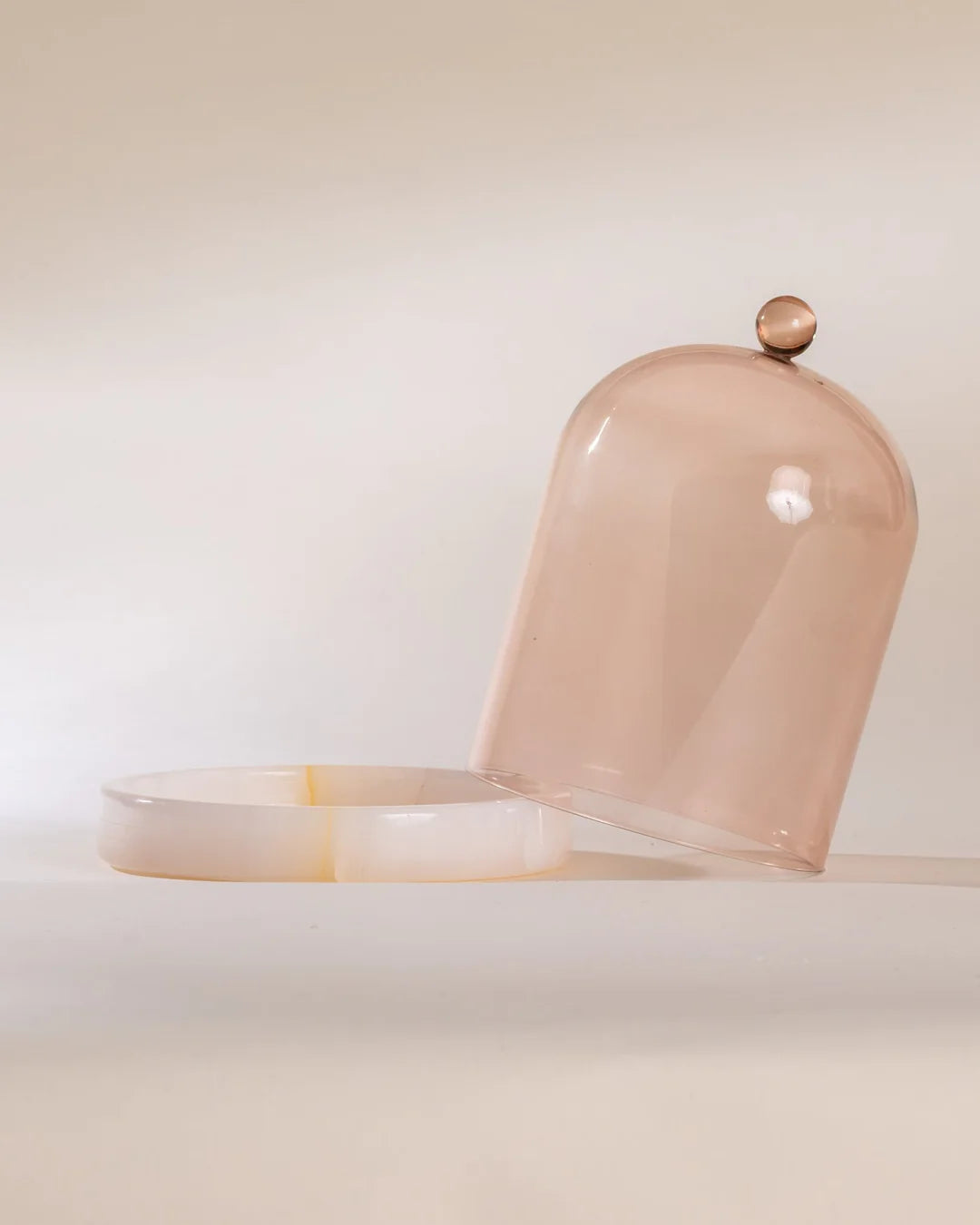 Pink Onyx Cloche & Stone