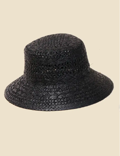Straw Braided Bucket Hat