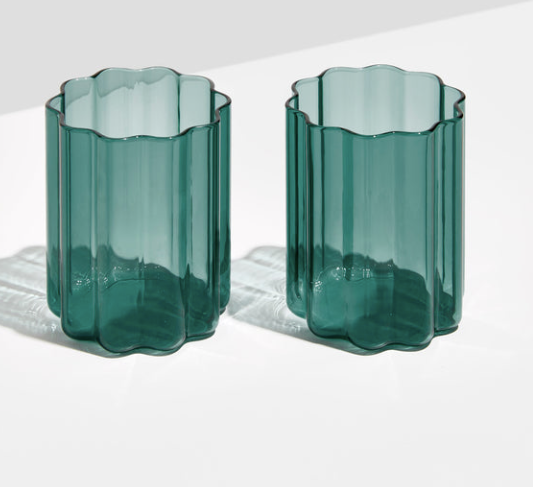 Wave Glass set of 2
