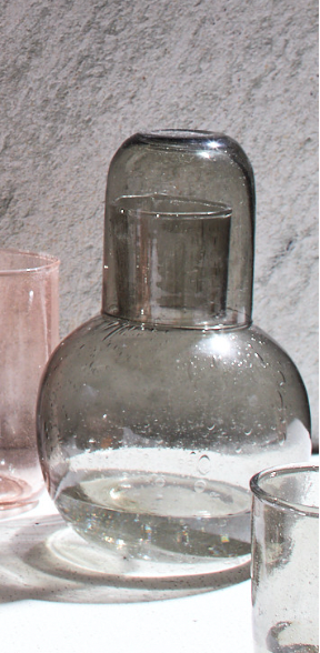 Carafe With Seeded Glass